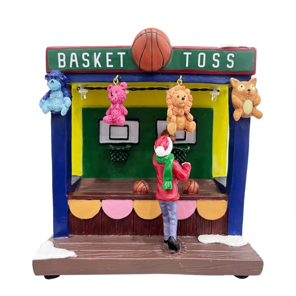 St. Nicholas Square® Lighted Basketball Toss Table Décor NEW in box MSRP $50 - Picture 3 of 8